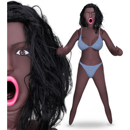 Poupée gonflable réaliste black bouche gourmande Imani