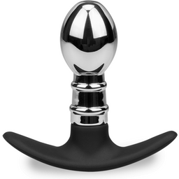 Plug anal acier et silicone Smash