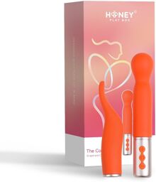 Partschinite - The Naughty Collection - Vibromasseur à Tête Interchangeable Orange