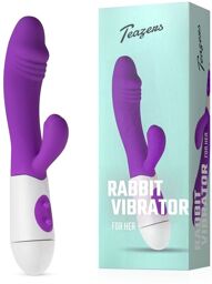 Vibromasseur lapin réaliste - Violet
