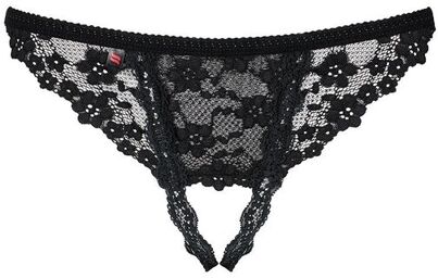 Letica String ouvert - Noir Noir