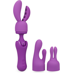Vibromasseur wand 10 vitesses 3 embouts