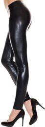 Leggings noir brillant effet simili cuir Noir