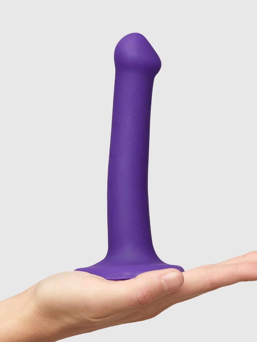 Dildo double densité Bendable violet XL