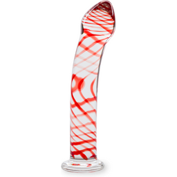 Gode godemichet en verre Perfection gode vaginal ou anal homme ou femme - Rouge