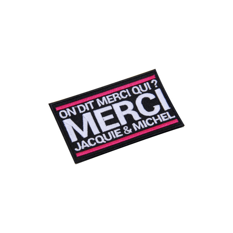 Écusson rectangle Jacquie et Michel