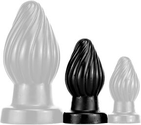 Plug Spiral M 9 x 4.5cm Noir