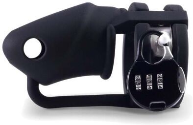 Cage de Chasteté Silicone Lock-a-Willy Noir