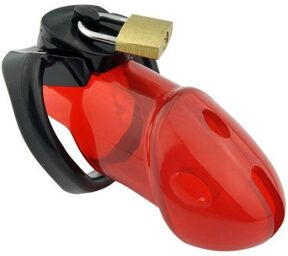 Cage de chasteté Rickers 9 x 3cm Rouge