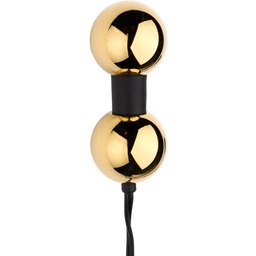 DG-Lab Bi-Polar Double Boule Anale Électrode Dorée