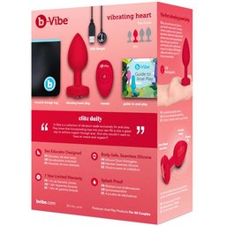 - Vibrating Heart Plug M/L Red
