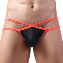 Jockstrap Bellicross Noir-Orange