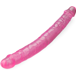 Double gode flexible 36,0cm Twinside gode vaginal ou anal homme ou femme - Rose