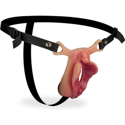 Faux vagin XXL avec harnais réglable Euphemia
