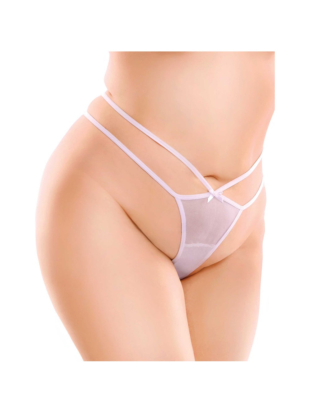 String & Plug Anal Vibrant Bow-Tie G-String Hookup Panties