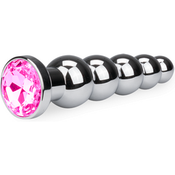 Bijou anal rosebud chapelet - 7 coloris