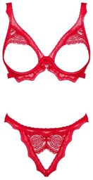 Ensemble Ouvert 2 Piàces Bergamore Rouge Rouge