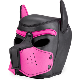 Cagoule de chien en néoprène museau coloré Puppy Play Kinky