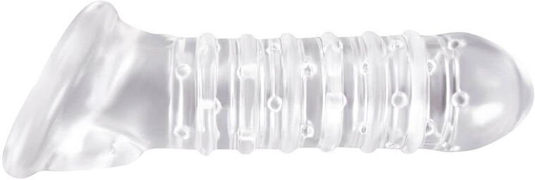 Etui pénien RIBBED Transparent 16 x 4 cm