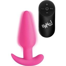 BANG! - Plug Anal Vibrant avec Télécommande - Rose