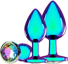 Kit Metal Anal Plug - Venice Collection - Iridescent