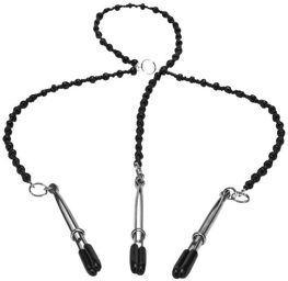 Pinces à  Seins & Clitoris Y-Style Deluxe Argenté