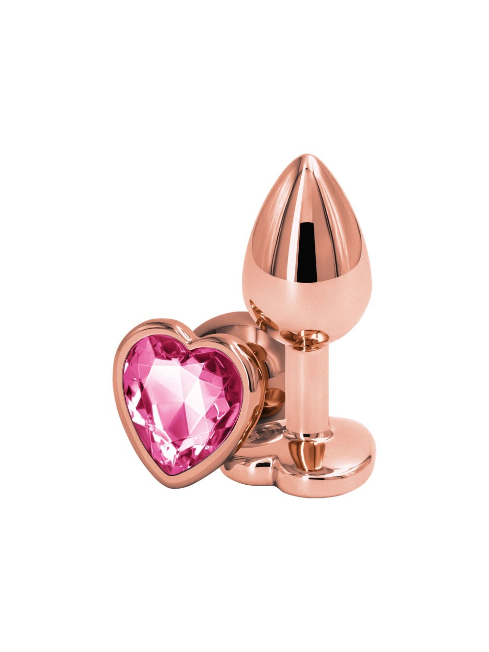 Plug Anal Bijou Coeur Rear Assets Rose Gold Small