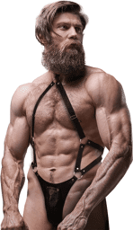 HARNAIS JOCK STRAP EN CUIR ÉCOLOGIQUE POUR HOMMES