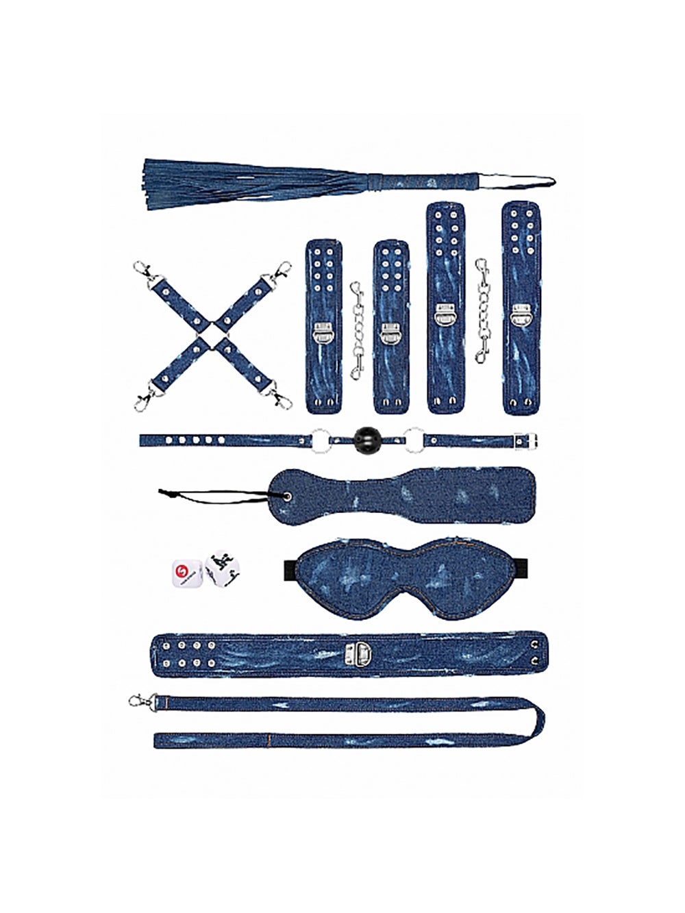 Kit Bondage Tough Denim Style 10 Pièces