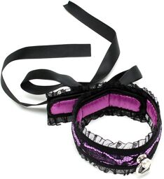 Collier Satin - Noir et Violet