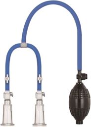 Pompes pour tétons LuvPump Double Cup Bleu