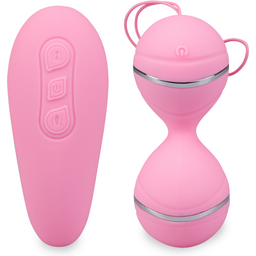 Boules de geisha et télécommande vibrantes Deity oeuf vibrant sans fil pour femme et couple - Rose