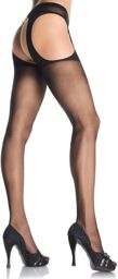 Collant Porte Jarretelle Senorita Grand Taille Noir
