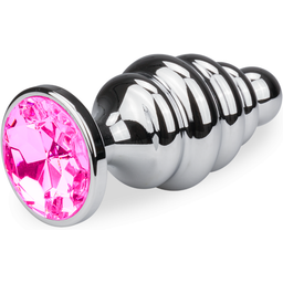 Bijou anal rosebud torsadé L - 8 coloris