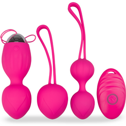 Pack deux boules de geisha et un oeuf vibrant télécommandé - Vibromasseur à distance pour couple