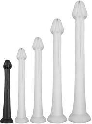 Gode Whale Dildo S 38 x 3.8cm - Pointe 3.5cm Noir