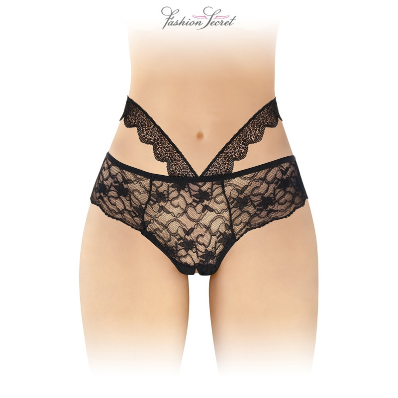 Culotte ouverte noire Marie
