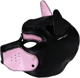 Cagoule Puppy Smart Noir-Rose