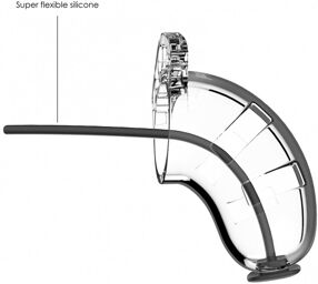 Model 15 - Cage Chasteté à sonde urétrale - Transparent