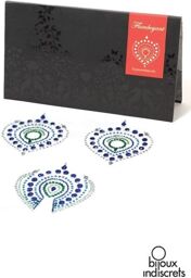 Bijoux de Peau FLAMBOYANT vert et bleu