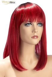 Perruque Elvira rouge