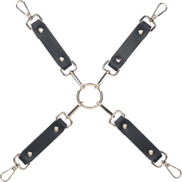 Croix d'Attaches pour Menottes - Collection Milan - Noir et Rouge