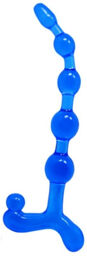 Balles anales flexibles Bendy Twist bleu