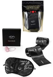 Coffret Plaisir - Masque - Liens Sensuels - Cockring - Dosette