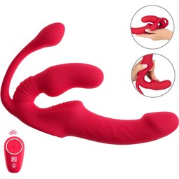 Vibromasseur Triple Teaser RC Strapless Strap-on