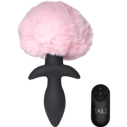 Wagging Plug Anal Queue de Lapin Vibrante Télécommandé