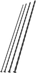 Lot de 4 Tiges d'urètre Starter Set 30 cm - Diamètre 3 à 6mm