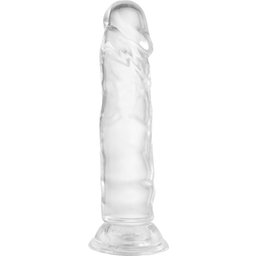 Gode Ventouse Réaliste Transparent 15 cm