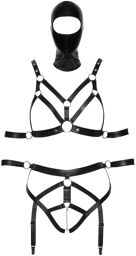 Ensemble lanières Cagoule Noir