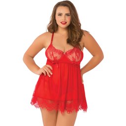 Seven to Midnight High Bed of Roses Ensemble Nuisette Grande Taille
